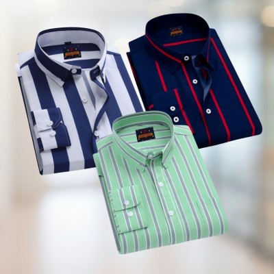 Stripe Shirt Combo(3pc)
