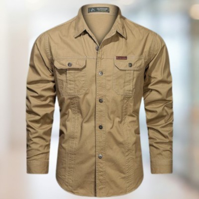 Full sleeves double pocket panel Shirt