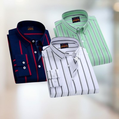 Stripe Shirt Combo(3pc)