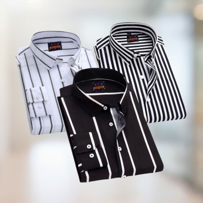 Stripe Shirt Combo(3pc)
