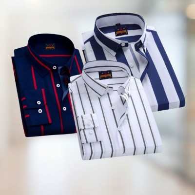 Stripe Shirt Combo(3pc)