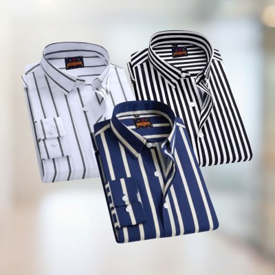 Stripe Shirt Combo(3pc)