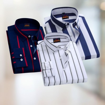 Stripe Shirt Combo(3pc)